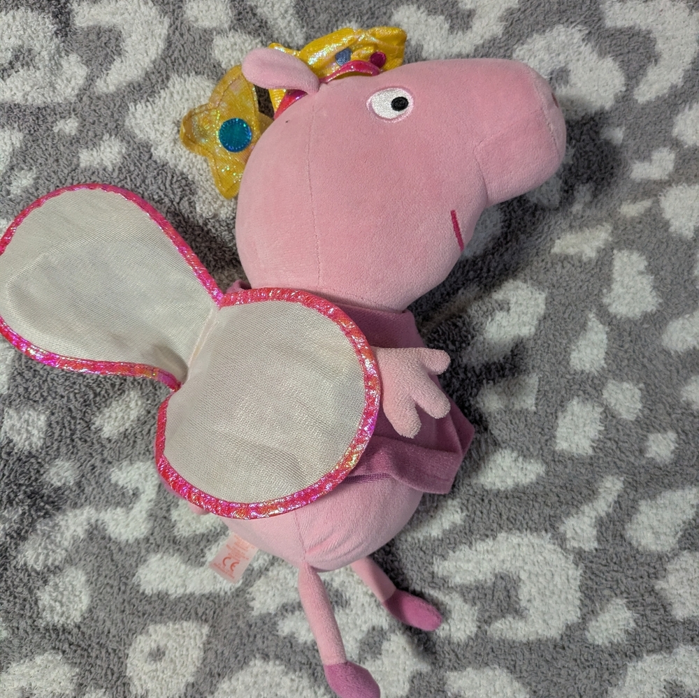 Peppa Pig Pink Plush with Sparkly Wings
